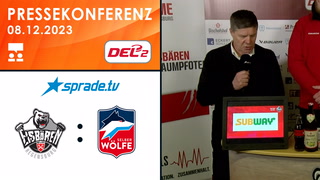 08.12.2023 - Pressekonferenz - Eisbären Regensburg vs. Selber Wölfe