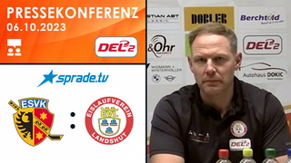 06.10.2023 - Pressekonferenz - ESV Kaufbeuren vs. EV Landshut