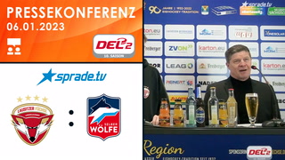 06.01.2023 - Pressekonferenz - Lausitzer Füchse vs. Selber Wölfe