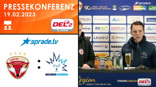 19.02.2023 - Pressekonferenz - Lausitzer Füchse vs. Dresdner Eislöwen