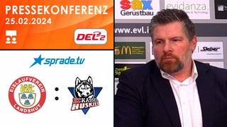25.02.2024 - Pressekonferenz - EV Landshut vs. EC Kassel Huskies