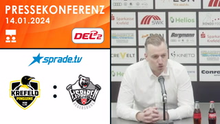14.01.2024 - Pressekonferenz - Krefeld Pinguine vs. Eisbären Regensburg