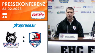 26.02.2023 - Pressekonferenz - EHC Freiburg vs. Heilbronner Falken