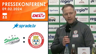 09.02.2024 - Pressekonferenz - Bietigheim Steelers vs. EV Landshut