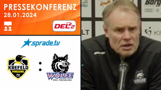28.01.2024 - Pressekonferenz - Krefeld Pinguine vs. EHC Freiburg