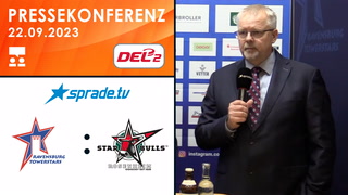 22.09.2023 - Pressekonferenz - Ravensburg Towerstars vs. Starbulls Rosenheim