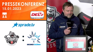 15.01.2023 - Pressekonferenz - Eisbären Regensburg vs. Dresdner Eislöwen