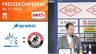 06.11.2022 - Pressekonferenz - Dresdner Eislöwen vs. EC Bad Nauheim