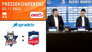 03.11.2023 - Pressekonferenz - EC Kassel Huskies vs. Selber Wölfe