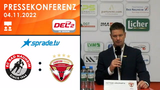 04.11.2022 - Pressekonferenz - EC Bad Nauheim vs. Lausitzer Füchse