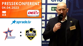 04.04.2023 - Pressekonferenz - Ravensburg Towerstars vs. Krefeld Pinguine