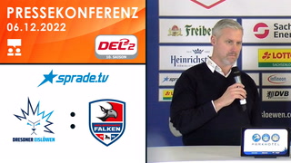 06.12.2022 - Pressekonferenz - Dresdner Eislöwen vs. Heilbronner Falken