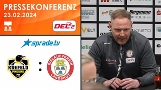 23.02.2024 - Pressekonferenz - Krefeld Pinguine vs. EV Landshut