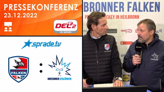 23.12.2022 - Pressekonferenz - Heilbronner Falken vs. Dresdner Eislöwen
