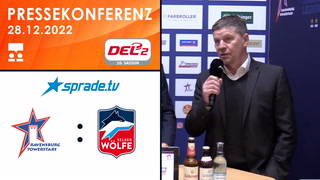 28.12.2022 - Pressekonferenz - Ravensburg Towerstars vs. Selber Wölfe