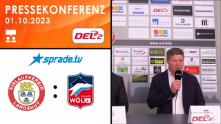 01.10.2023 - Pressekonferenz - EV Landshut vs. Selber Wölfe
