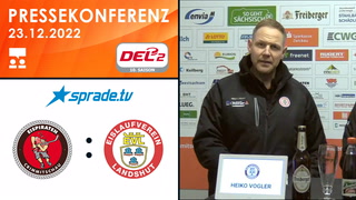 23.12.2022 - Pressekonferenz - Eispiraten Crimmitschau vs. EV Landshut