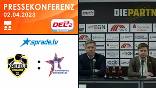 02.04.2023 - Pressekonferenz - Krefeld Pinguine vs. Ravensburg Towerstars