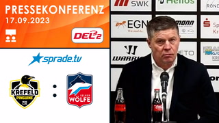 17.09.2023 - Pressekonferenz - Krefeld Pinguine vs. Selber Wölfe