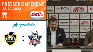 28.12.2022 - Pressekonferenz - Krefeld Pinguine vs. EC Kassel Huskies