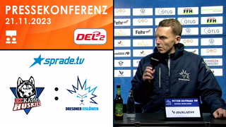 21.11.2023 - Pressekonferenz - EC Kassel Huskies vs. Dresdner Eislöwen
