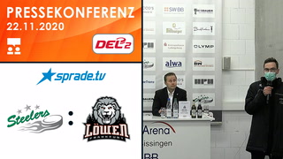 22.11.2020 - Pressekonferenz - Bietigheim Steelers vs. Löwen Frankfurt