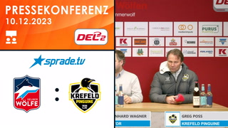 10.12.2023 - Pressekonferenz - Selber Wölfe vs. Krefeld Pinguine