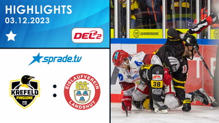 03.12.2023 - Highlights - Krefeld Pinguine vs. EV Landshut