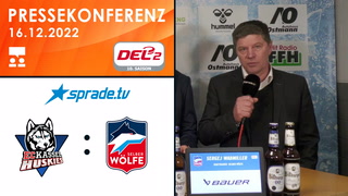 16.12.2022 - Pressekonferenz - EC Kassel Huskies vs. Selber Wölfe
