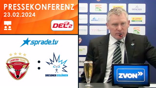 23.02.2024 - Pressekonferenz - Lausitzer Füchse vs. Dresdner Eislöwen