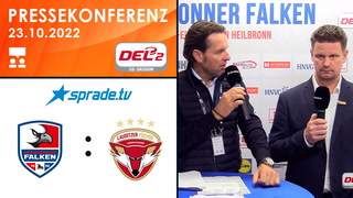23.10.2022 - Pressekonferenz - Heilbronner Falken vs. Lausitzer Füchse