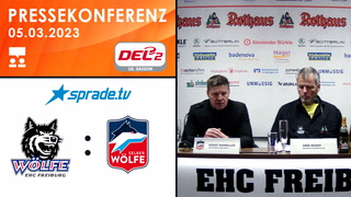 05.03.2023 - Pressekonferenz - EHC Freiburg vs. Selber Wölfe