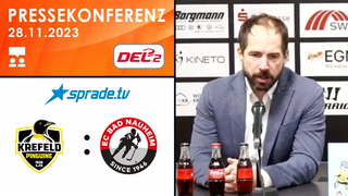 28.11.2023 - Pressekonferenz - Krefeld Pinguine vs. EC Bad Nauheim