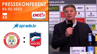 03.02.2023 - Pressekonferenz - EV Landshut vs. Selber Wölfe