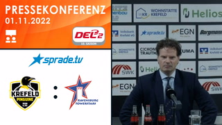 01.11.2022 - Pressekonferenz - Krefeld Pinguine vs. Ravensburg Towerstars