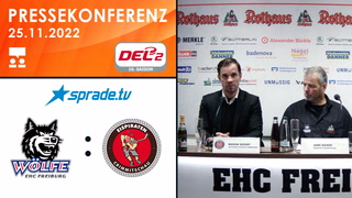 25.11.2022 - Pressekonferenz - EHC Freiburg vs. Eispiraten Crimmitschau