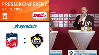 26.12.2022 - Pressekonferenz - Selber Wölfe vs. Krefeld Pinguine