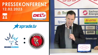 12.02.2023 - Pressekonferenz - Dresdner Eislöwen vs. Eispiraten Crimmitschau