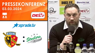 03.03.2024 - Pressekonferenz - ESV Kaufbeuren vs. Bietigheim Steelers