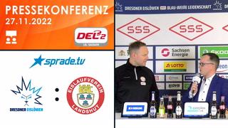 27.11.2022 - Pressekonferenz - Dresdner Eislöwen vs. EV Landshut