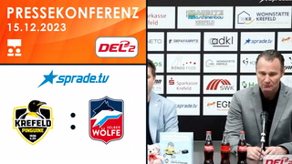 15.12.2023 - Pressekonferenz - Krefeld Pinguine vs. Selber Wölfe