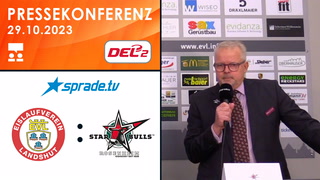 29.10.2023 - Pressekonferenz - EV Landshut vs. Starbulls Rosenheim