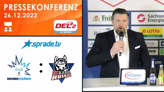26.12.2022 - Pressekonferenz - Dresdner Eislöwen vs. EC Kassel Huskies