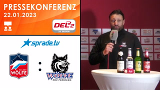 22.01.2023 - Pressekonferenz - Selber Wölfe vs. EHC Freiburg
