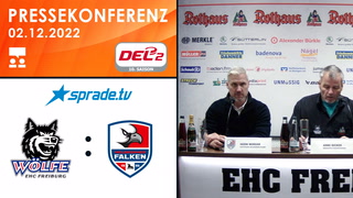 02.12.2022 - Pressekonferenz - EHC Freiburg vs. Heilbronner Falken