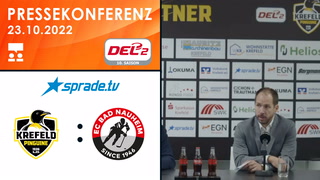 23.10.2022 - Pressekonferenz - Krefeld Pinguine vs. EC Bad Nauheim