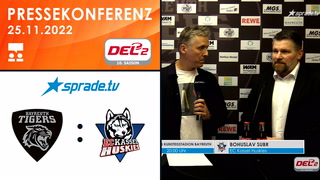 25.11.2022 - Pressekonferenz - Bayreuth Tigers vs. EC Kassel Huskies