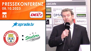 08.10.2023 - Pressekonferenz - EV Landshut vs. Bietigheim Steelers