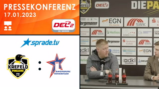 17.01.2023 - Pressekonferenz - Krefeld Pinguine vs. Ravensburg Towerstars