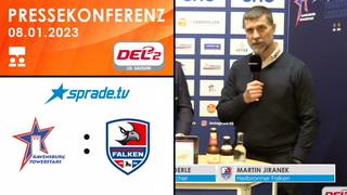 08.01.2023 - Pressekonferenz - Ravensburg Towerstars vs. Heilbronner Falken